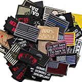 Butie 20 Pieces Random Funny Tactical Military Morale Patch Full Embroidery Patch Set for Caps,Bags,Backpacks,Clothes,Vest,Military Uniforms,Tactical Gears Etc (RF-079)