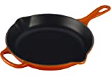 Le Creuset Enameled Cast Iron Signature Iron Handle Skillet, 10.25" (1-3/4 qt.), Flame