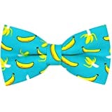 OCIA Cute Pattern Pre-tied Bow Tie Adjustable Bowties for Adult & Children (Banana)