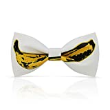 Lanzonia Designer Bowtie Funny Banana Patterned Mens Bow Tie for Party Holiday Ball Wedding