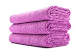 The Rag Company - Sport & Workout Towel - Gym, Exercise, Fitness, Spa, Ultra Soft, Super Absorbent, Fast Drying Premium Microfiber, 320gsm, 16in x 27in, Lavender (3-Pack)