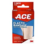 ACE 3" Elastic Bandage Wrap with Hook Closure, Beige, 2 Count