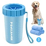 Dog Paw Cleaner, Dog Paw Washer, Paw Buddy Muddy Paw Cleaner, Pet Foot Cleaner for Small Medium Large Breed Dogs/Cats (with 3 absorbent towel)