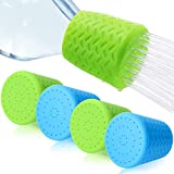 4 Pieces Portable Dog Shower Head Outdoor Shower Camp Shower Attachment Blue Green Water Sprayer Bottle Attachment Pet Shower Supplies Attachment Beach Shower for Outdoor Hiking Camping Dirt Removing