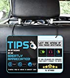 Tips - Five star Accessories rider-share sign for Driver |sign Rideshare 5 stars tips taxi sign driver Rating Appreciated Ride-share Driver Signs- Large 9x6 (Pack of 2)