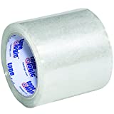 Aviditi Tape Logic 4 Inch x 72 Yards, 1.8 Mil, Clear, Heavy Duty Acrylic Label Protection and Packing Tape, 6 Pack, Perfect for Packing, Shipping, Moving, Home and Office (T9211706PK)