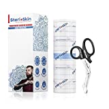 Tattoo Bandage Aftercare Healing Wrap, 6x 40, Transparent Sanitary Film Flexible and Breathable Adhesive Waterproof Dressing Tape for Second Skin Derm Protection and Recovery, Scissors Included