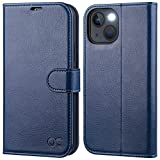 OCASE Compatible with iPhone 13 Wallet Case, PU Leather Flip Folio Case with Card Holders RFID Blocking Kickstand [Shockproof TPU Inner Shell] Phone Cover 6.1 Inch 2021 (Blue)