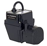 Little Giant 502375 In-line/Submersible 300 GPH, 1/40 HP, 115 Volt Manual Small Oil-filled Aluminum Pump with 15-ft. Cord, Black, 2E-38N-WG