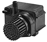 Little Giant PE-2F-PW 115 Volt, 300 GPH Submersible Direct Drive Fountain/Small Pond Pump with 15-Ft. Cord, Black, 566611