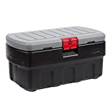 Rubbermaid ActionPacker Lockable Industrial Storage Container, 35 gal-(Pack of 1), Black