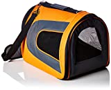 PET MAGASIN Soft-Sided Pet Travel Carrier - [Airline TSA Approved] - Portable Traveling Kennel for, Cats, Small Dogs & Puppies (Large, Orange), Large (18'' x 11'' x 10'') (OrangeCarrier001)