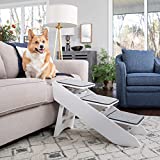 PetSafe CozyUp Steps & Ramp Combo  Dog and Cat Ramp with Stairs  Give Your Pets Easy Access to High Beds or Couch  Foldable Nonslip Design  Perfect for Small, Medium, and Large Dogs