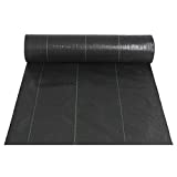 Landscape Fabric 6.5ft x 300ft - Geotextile Fabric Heavy Duty 3oz - Ground Cover Non Woven for Commercial Greenhouse, Yard, Garden Barrier Cloth Blocker Mat (6.5300FT)