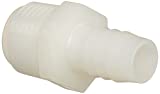 Parker Hannifin 325HB-8-8N Par-Barb Nylon Male Connector Fitting, 1/2" Hose Barb x 1/2" Male NPT, White