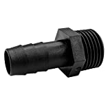 20 pcs 1/2" Barb x 1/2" NPT Male Connector, Plastic Hose Barb Fitting, Adapter, Industrial Hose Barb to Pipe Fittings Connect