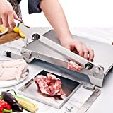 Moongiantgo Manual Meat Slicer Stainless Steel Ribs Bone Cutter Cutting Machine Chicken Duck Fish Lamb Meat Chopper Manual Cutting (KD0265)