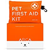 ARCA PET Dog First Aid Kit - Pet Emergency Travel kit for Cat and Dog - Waterproof High Visibility Reflective First Aid Pouch for Pets for Camping, Hiking, Backpacking, Sports, Hunting