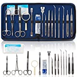 PartnersMed Advanced Dissection Kit by Partners Med - 21 Piece Total. Ultrasonic Stainless Steel Tools - Perfect for Medical Students, Anatomy, Biology, and Veterinary, Blue