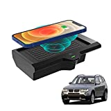 Wireless Charger Pad for BMW X3 G01 2023 2018 2019 2020 2021 2022,Fit for BMW X4 2019 2020 2021 2022 2023 Accessories,Wireless Charging Center Console Mat Organizer