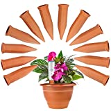 AAPPD Terracotta Watering Stakes12 Pack Automatic Plants Watering Devices Terracotta Self Watering Spikes for Wine Bottles Great for Indoor & Outdoor Plants