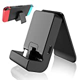 Switch Stand for Nintendo,Charging Dock for Nintendo Switch and Nintendo Switch Lite/OLED, Portable Switch Adjustable Charging Stand for Nintendo with USB Type C Charger Port(Black)