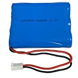 11.1V 2600mAh 3 Cell Lithium ion 18650 28.86Wh Rechange Battery Pack with 2 Pin MTA-100 Connectors