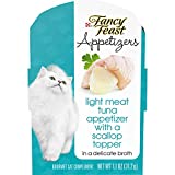 Purina Fancy Feast Wet Cat Food Complement, Appetizers Light Meat Tuna With a Scallop Topper - (10) 1.1 oz. Trays
