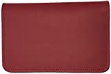 Red Leather Top Stub Checkbook Cover