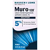 Eye Drops by Muro 128, Temporary Relief for Corneal Edema, 5% Solution, 0.5 Fl Oz