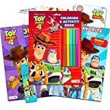 Disney Toy Story Coloring Book Super Set for Kids - Bundle with 4 Toy Story Activity Books with Stickers, Games, Coloring Pages, and More Plus Bookmark (Disney Coloring Book)