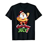 Funny Christmas in July Shirt Summer Reindeer Float Xmas T-Shirt