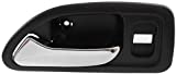 Evan-Fischer Interior Door Handle compatible with Honda Accord 94-97 Front LH Inside Chrome Gray Sedan/Wagon (DX model) (LX - Canada Built)