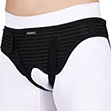 VELPEAU Hernia Belt Truss for Men and Women - Hernia Support Brace for Single/Double Inguinal or Sports Hernia, 2 Removable Compression Pads & Adjustable Groin Straps(Medium, Hip Circumference 35-42")