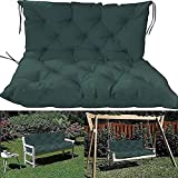 Swing Replacement Seat Cushions Outdoor Indoor with Backrest 2-3 Seater Washable Thick Garden Bench Cushion Waterproof Non-Slip Recliner Replacement Mat Sofa Lounger Chairs Pad Patio Home