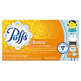 Puffs Basic Facial Tissues; 1 Family Box; 180 Tissues per Box, 180 Count (Pack of 24)