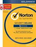 Symantec Norton Security Deluxe  5 Devices  1 Year Subscription [PC/Mac/Mobile Key Card]