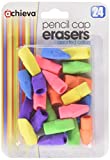 Officemate Achieva Pencil Eraser Caps, 24 in a Pack, Assorted Colors (30552)