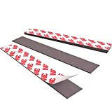 NextClimb - Flat Adhesive Magnetic Strips, Extra Strong Magnetic Strips with Adhesive Backing, Magnet Strips for Most Surfaces, Lightweight Flat Magnets (1 x 5.8 in, 3M Tape 5-Pack)