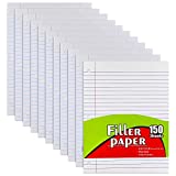 Emraw Wide Ruled 10.5 X 8 Inch (20.3 x 26.7 cm) Filler Paper with 3 Hole Punches (450 Sheets)