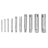 Steel Tap Extractor Set M4 M5 M6 M7 M8 M9 Broken Head Taps Remover Stripped Screw Tap with Box (10Pcs)