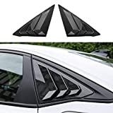 Thenice for 11th Gen Civic Rear Side Window Louvers Racing Style Triangular Window Glass Blinds for Honda Civic Sedan 2022 2023 -Carbon Fiber