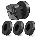 ZHANDEYUA Adhesive Wall Mount for Blink Mount No Drilling Screwing Bracket Holder for Blink Outdoor/Blink Mini/Blink Indoor Camera Round Mount Cameras Quick Paste Installation,Black-3 Pack