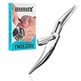 DUROX  Sharp Tweezers for Splinter Removal. Sharp Tweezers Come with Pointed Tips and Keychain Attachment. Splinter Removal Tweezers to Remove Splinter Out.