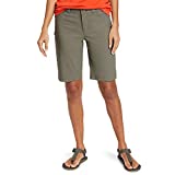 Eddie Bauer Women's Rainier 5-Pocket Bermuda Shorts, Sprig, 8, Hiking Shorts