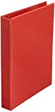 Amazon Basics 1 Inch, 3 Ring Binder, Round Ring, Non-View, Red, 12-Pack