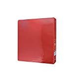 OCD Bargain BAZIC 1" 3-Ring View Binder w/ 2-Pockets for School, Business, Teachers (Red)