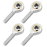 4pcs SA6T/K POSA6 6mm Right Hand Male Outer Thread Metric Rod end Joint Bearing POS6A