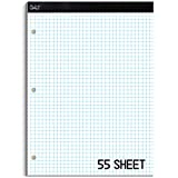 Mr. Pen- Graph Paper, Grid Paper Pad, 4x4 (4 Squares per inch), 8.5"x11", 55 Sheets, 3-Hole Punched, Grid Paper, Graph Paper Pad, Graphing Paper, Computation Pads, Drafting Paper, Blueprint Paper