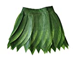 LITTLE FEATHER Hawaiian Ti Leaf Hula Green Skirt Luau Party Accessory (adult)